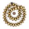 TheBeadChest Ethiopian Brass Saucer Beads, Large Hollow Handmade Bicone Lightweight Crafts Supplies for Jewelry Making (24mm)